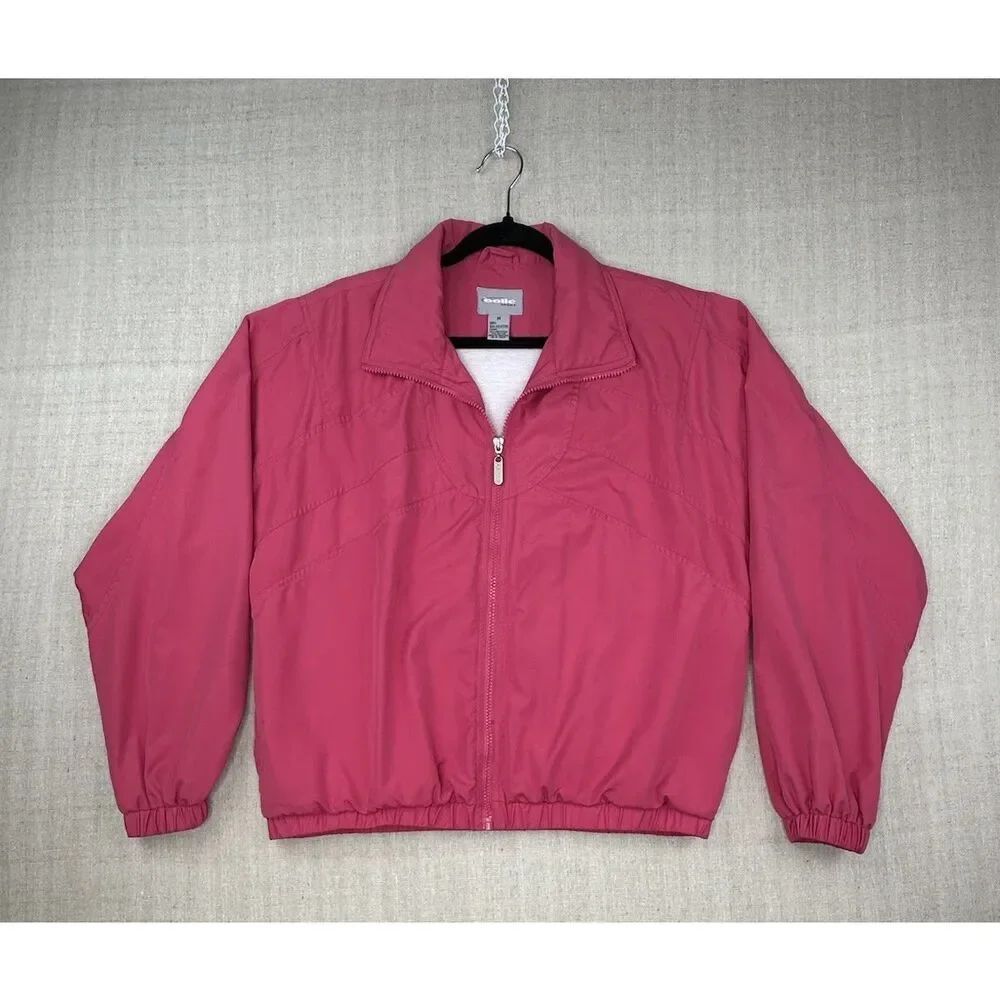 Vintage 90’s bollé Sport Windbreaker Jacket Pink Women’s Medium Lightweight